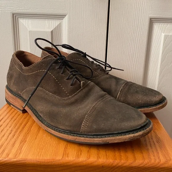 Frye Brown Distressed Brown Oxford Men\'s Size 9.5 s-l400.jpg main image 2